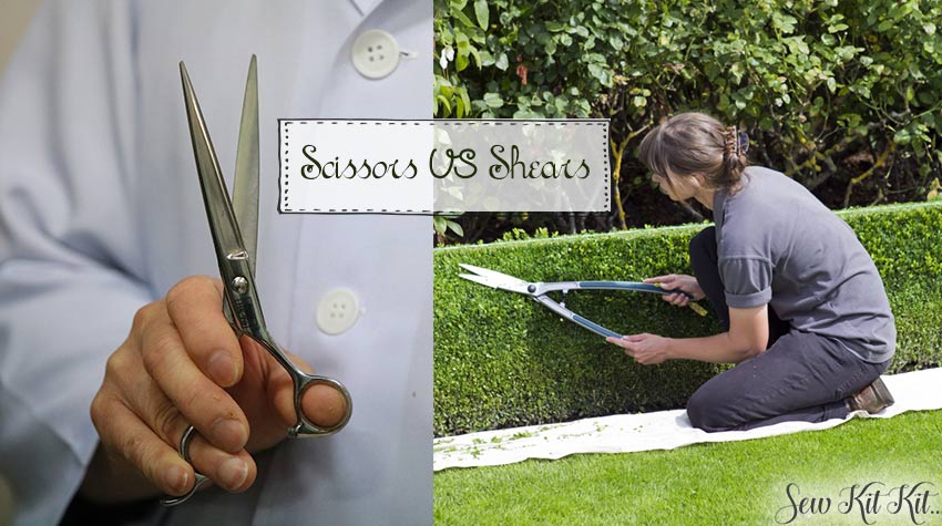 difference between scissors and shears
