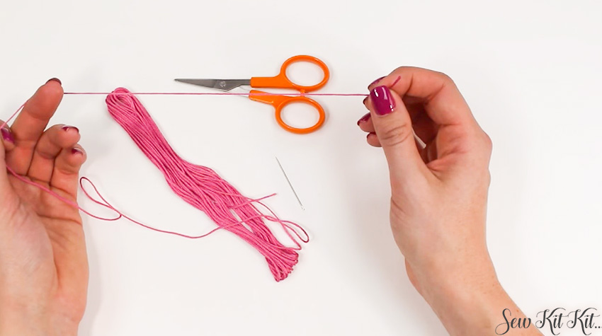 How to Separate an Embroidery Floss 1